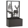Jardinière en métal avec Treillis Cerf