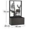 Jardinière en métal avec Treillis Cerf