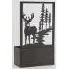 Jardinière en métal avec Treillis Cerf