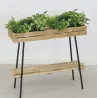 Potager sur pieds en bois recyclé