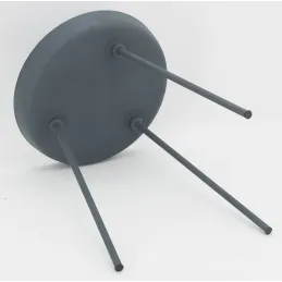 Table d'appoint ronde en métal