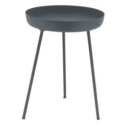 Table d'appoint ronde en métal