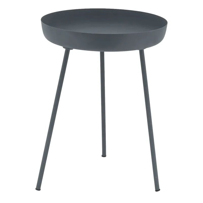 Table d'appoint ronde en métal