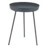 Table d'appoint ronde en métal