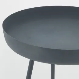 Table d'appoint ronde en métal