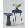 Table d'appoint ronde en métal