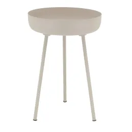 Table d'appoint ronde en métal