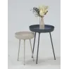 Table d'appoint ronde en métal