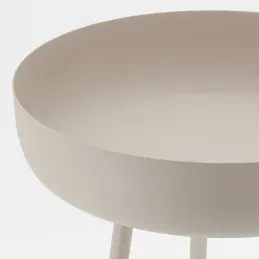 Table d'appoint ronde en métal