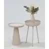Table d'appoint ronde en métal