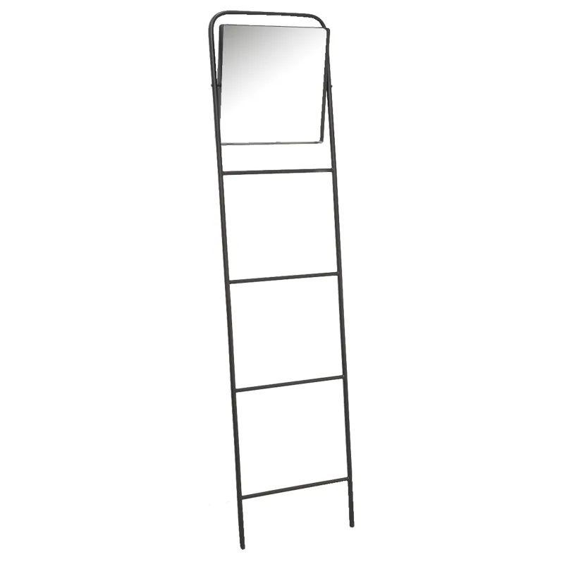 Miroir échelle en métal Porte serviette