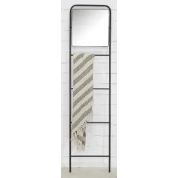 Miroir échelle en métal Porte serviette