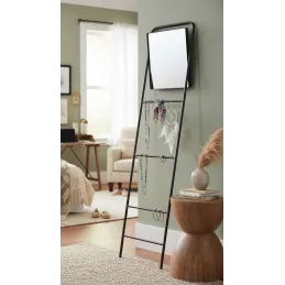 Miroir échelle en métal Porte serviette