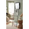 Miroir échelle en métal Porte serviette