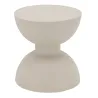 Table d'appoint ronde en métal Sablier