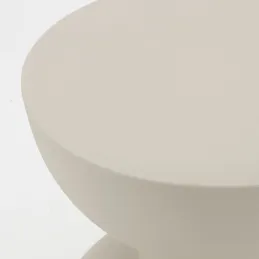 Table d'appoint ronde en métal Sablier