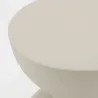 Table d'appoint ronde en métal Sablier