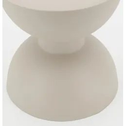 Table d'appoint ronde en métal Sablier