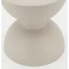 Table d'appoint ronde en métal Sablier