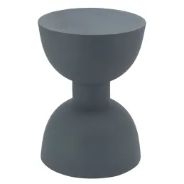 Table d'appoint ronde en métal Sablier