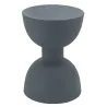 Table d'appoint ronde en métal Sablier