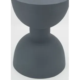 Table d'appoint ronde en métal Sablier