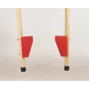 Paire d'échasses en bois 150cm