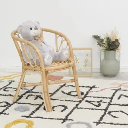 Fauteuil enfant en rotin Côme