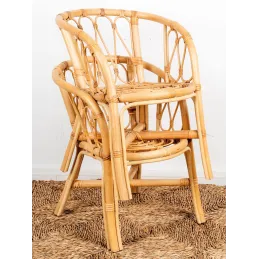 Fauteuil enfant en rotin Côme