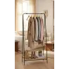 Porte-manteaux en métal et bois