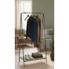 Porte-manteaux en métal et bois