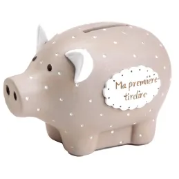 Cochon tirelire Ma première tirelire