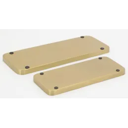 Plateaux rectangulaires en métal Fleurs retro (lot de 2)