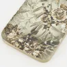 Plateaux rectangulaires en métal Fleurs retro (lot de 2)