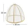 Cloche en bambou et filet blanc