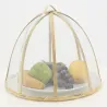 Cloche en bambou et filet blanc