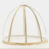 Cloche en bambou et filet blanc