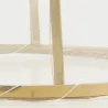 Cloche en bambou et filet blanc