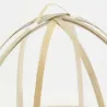 Cloche en bambou et filet blanc