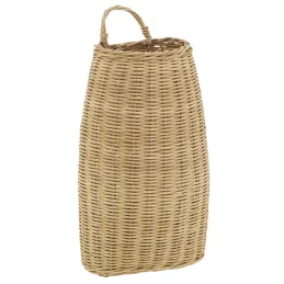 Hotte murale en rotin naturel