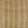 Hotte murale en rotin naturel