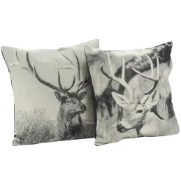 Coussin cerfs en coton (lot de 2)