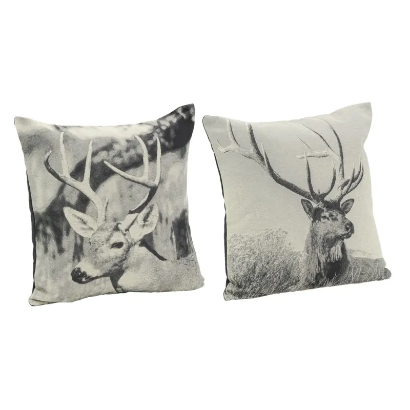 Coussin cerfs en coton (lot de 2)