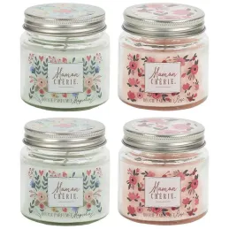 Bougie parfumée en pot Maman 6.5 cm (Lot de 4)
