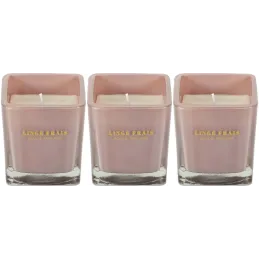 Bougie parfumée carrée Nude 7 cm (Lot de 3)