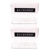Boîte de conservation transparente à messages couvercle blanc (Lot de 2)