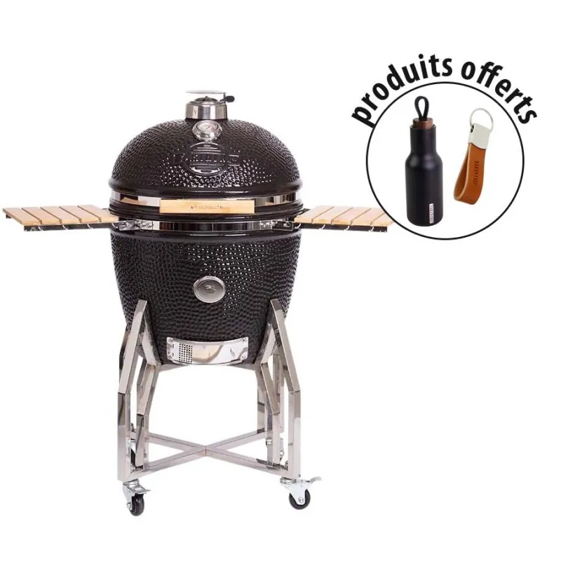 Barbecue grill Kamado en céramique haut de gamme (porte clés et gourde offerts)
