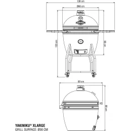 Barbecue grill Kamado en céramique haut de gamme (porte clés et gourde offerts)