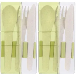 Set de couverts à emporter Eco concept (Lot de 2)