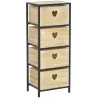 Commode 4 tiroirs en paulownia Lovely